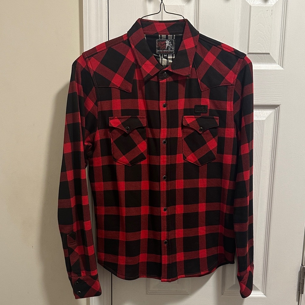 PRPS Red and Black Checkered Men's Shirt